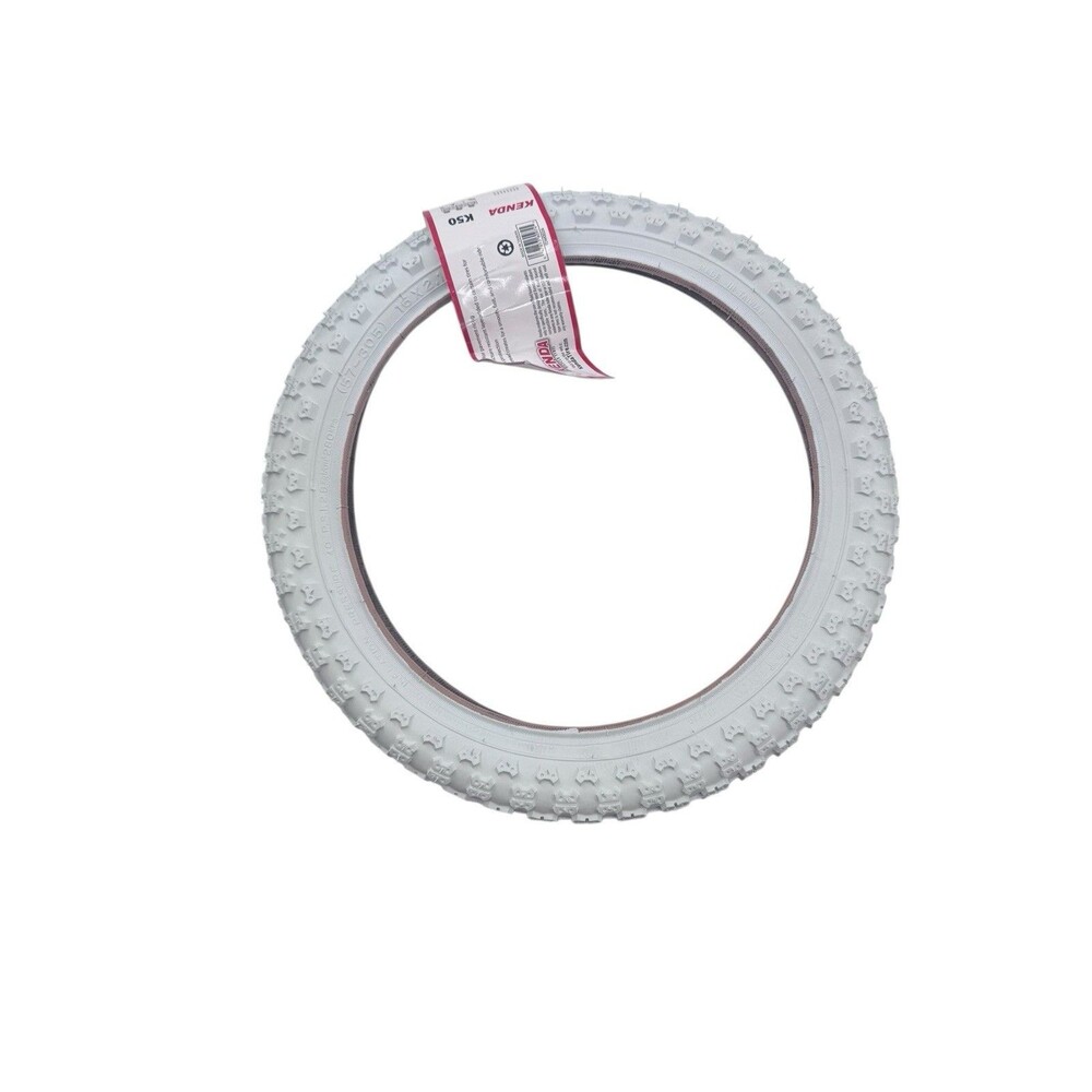 Kenda Mx K50 Tire 16'' X 2.125 Wire Clincher Bmx Bike Life White Fast Shipping